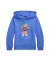 Polo Ralph Lauren Polo Bear Cotton-blend Jersey Hoodie In Scottsdale Blue Bear