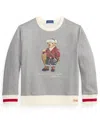 Polo Ralph Lauren Graphic Crew-neck Sweatshirt In Gray