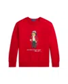 Polo Ralph Lauren Kids' Big Boys Polo Bear Fleece Sweatshirt In Rl2000 Red Ho24 Bear