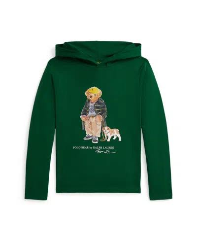 Polo Ralph Lauren Kids' Big Boys Polo Bear Hoodie In Green