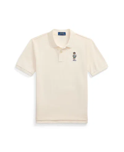 POLO RALPH LAUREN BIG BOYS POLO BEAR MESH POLO SHIRT