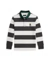 Polo Ralph Lauren Big Boys Polo Bear Rugby Shirt In Black