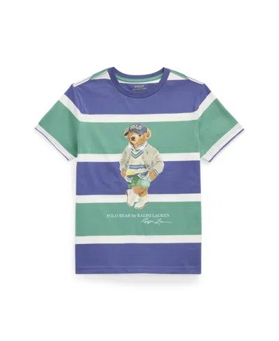Polo Ralph Lauren Kids' Big Boys Polo Bear Striped Jersey T-shirt