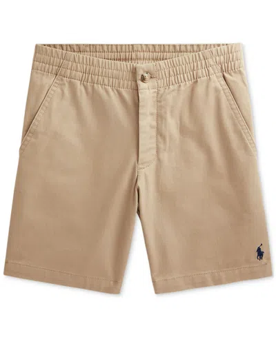 Polo Ralph Lauren Kids' Big Boys Polo Prepster Flex Abrasion Twill Shorts In Khaki