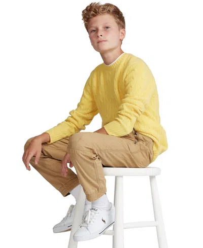 POLO RALPH LAUREN BIG BOYS POPLIN DRAWSTRING JOGGERS