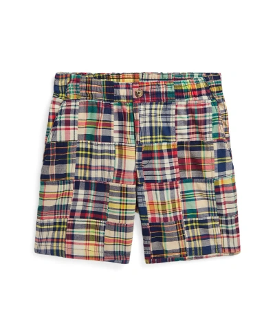 Polo Ralph Lauren Kids' Big Boys Prepster Patchwork Madras Shorts