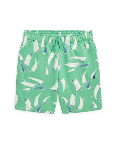 POLO RALPH LAUREN BIG BOYS SAILBOAT-PRINT FRENCH TERRY SHORT