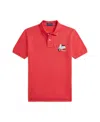 Polo Ralph Lauren Big Boys Scooter-embroidered Polo Shirt In Starboard Red