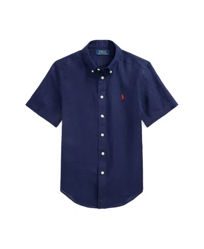 POLO RALPH LAUREN BIG BOYS SHORT-SLEEVE LINEN SHIRT