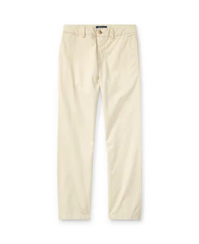 Polo Ralph Lauren Kids' Big Boys Straight Fit Stretch Twill Pant In Basic Sand