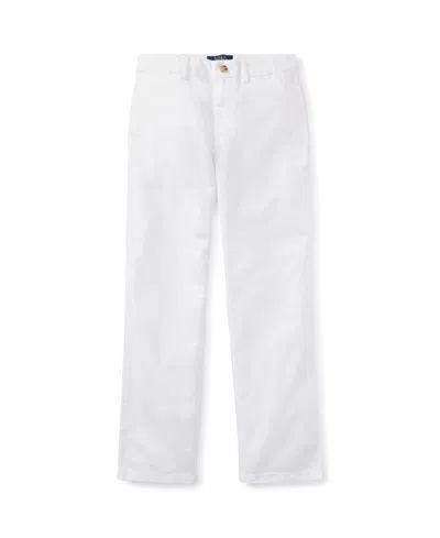 Polo Ralph Lauren Kids' Big Boys Straight Fit Stretch Twill Pant In White