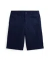 Polo Ralph Lauren Stretch Linen & Cotton Twill Shorts In Aviator Navy