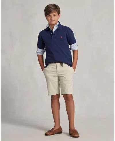 POLO RALPH LAUREN BIG BOYS STRAIGHT FIT STRETCH TWILL SHORT