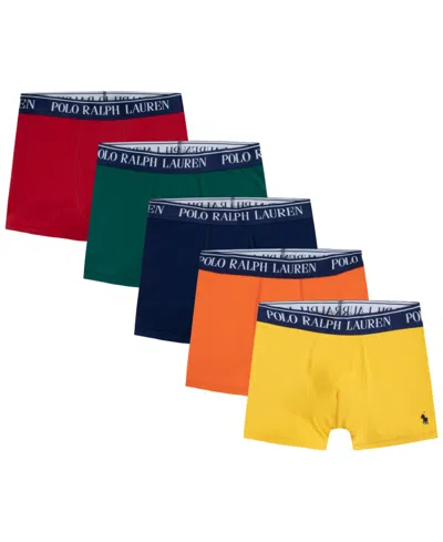 Polo Ralph Lauren Kids' Big Boys Stretch Boxer Briefs, Pack Of 5 In Bcvnewport