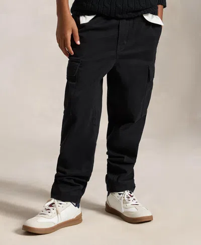 Polo Ralph Lauren Big Boys Stretch Chino Cargo Pant In Black
