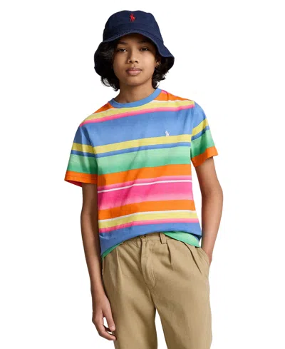Polo Ralph Lauren Kids' Big Boys Striped Cotton Jersey T-shirt In Marias Stripe