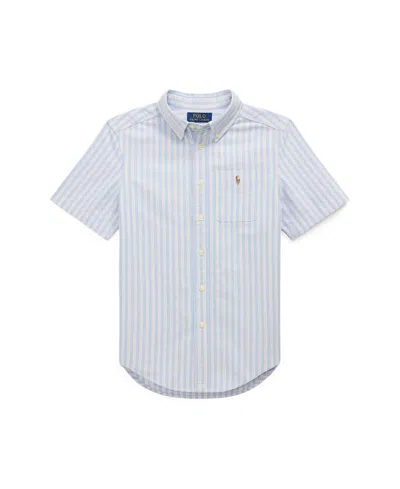 Polo Ralph Lauren Kids' Big Boys Striped Oxford Short Sleeve Shirt