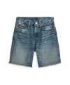 Polo Ralph Lauren Big Boys Sullivan Slim Cutoff Denim Shorts In Falcon