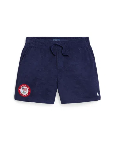Polo Ralph Lauren Kids' Big Boys Team Usa Terry Short In Refined Navy