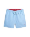 Polo Ralph Lauren Kids' Big Boys Traveler Drawstring Waistband Swim Trunk In Blue Hyacinth