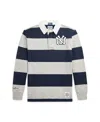 Polo Ralph Lauren Big Boys Yankees Rugby Shirt In Aviator Navy,loft Heather