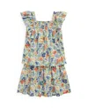 Polo Ralph Lauren Ralph Lauren Floral Smocked Cotton Top & Skirt Set