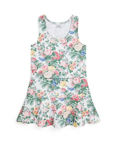POLO RALPH LAUREN BIG GIRLS 2-PIECE PERFORMANCE JERSEY TOP AND SKORT SET