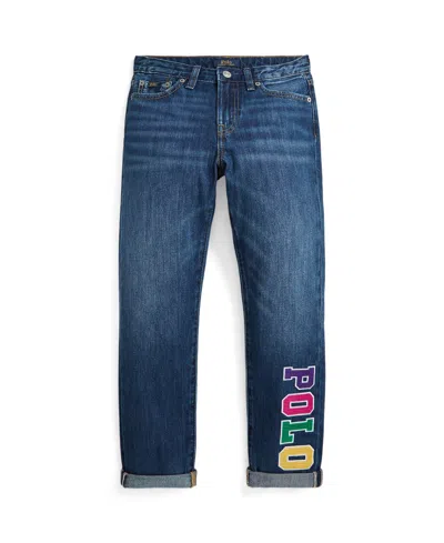 Polo Ralph Lauren Kids' Big Girls Astor Slim Logo Jean In Payita Wash