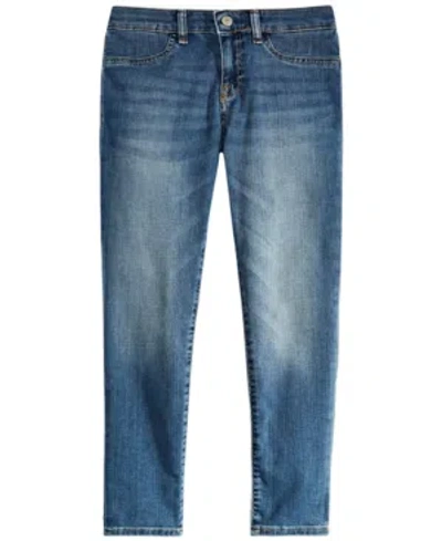 Polo Ralph Lauren Kids' Big Girls Aubrie Denim Leggings In Lucinda Wash