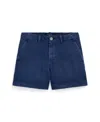 Polo Ralph Lauren Big Girls Chino Shorts In Navy