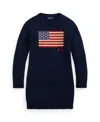 Polo Ralph Lauren Flag-intarsia Cotton Sweater Dress