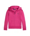 Polo Ralph Lauren Kids' Big Girls Fleece Full Zip Hoodie In College Pink