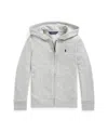 Polo Ralph Lauren Big & Little Girls Fleece Full-zip Hoodie In Gray