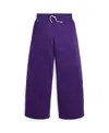 Polo Ralph Lauren Kids' Big Girls Fleece Wide Leg Sweatpant In Opulent Purple/green