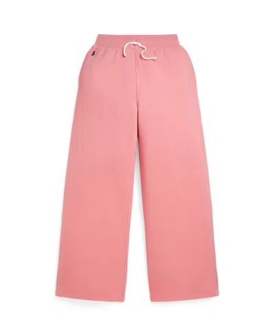 POLO RALPH LAUREN BIG GIRLS FLEECE WIDE LEG SWEATPANTS