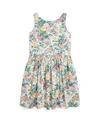Polo Ralph Lauren Girl's Sleeveless Floral Poplin Day Dress In Portia Floral