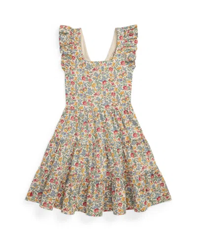 Polo Ralph Lauren Kids' Big Girls Floral Ruffled Dress