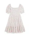 Polo Ralph Lauren Floral Smocked Cotton Jersey Dress In Meadow Floral