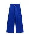Polo Ralph Lauren Toddler And Little Girls French Terry Wide-leg Sweatpants In Cruise Royal With Stem