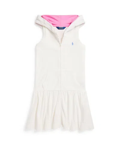 POLO RALPH LAUREN BIG GIRLS HOODED TERRY COVER-UP