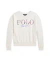 Polo Ralph Lauren Logo Terry Boxy Sweatshirt In White