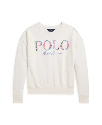 POLO RALPH LAUREN BIG GIRLS LOGO TERRY BOXY SWEATSHIRT