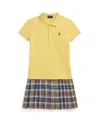 Polo Ralph Lauren Ralph Lauren Plaid-skirt Stretch Mesh Polo Dress