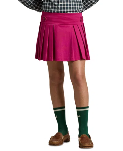 POLO RALPH LAUREN BIG GIRLS PLEATED PONTE SKORT