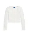 Polo Ralph Lauren Big Girls Cable-knit Cotton Cardigan In White
