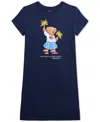 POLO RALPH LAUREN BIG GIRLS POLO BEAR COTTON JERSEY TEE DRESS