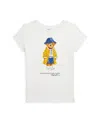 Polo Ralph Lauren Polo Bear Cotton Jersey Tee In Paper White