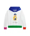 Polo Ralph Lauren Polo Bear Fleece Hoodie In Paper White