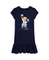 Polo Ralph Lauren Toddler And Little Girls Polo Bear Jersey Dress