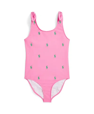 POLO RALPH LAUREN BIG GIRLS POLO PONY ONE-PIECE SWIMSUIT